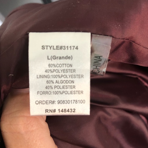 Burgundy Puff Vest - Picture 6 of 6